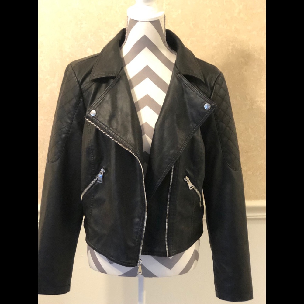 Candies Faux Moto Leather Jacket